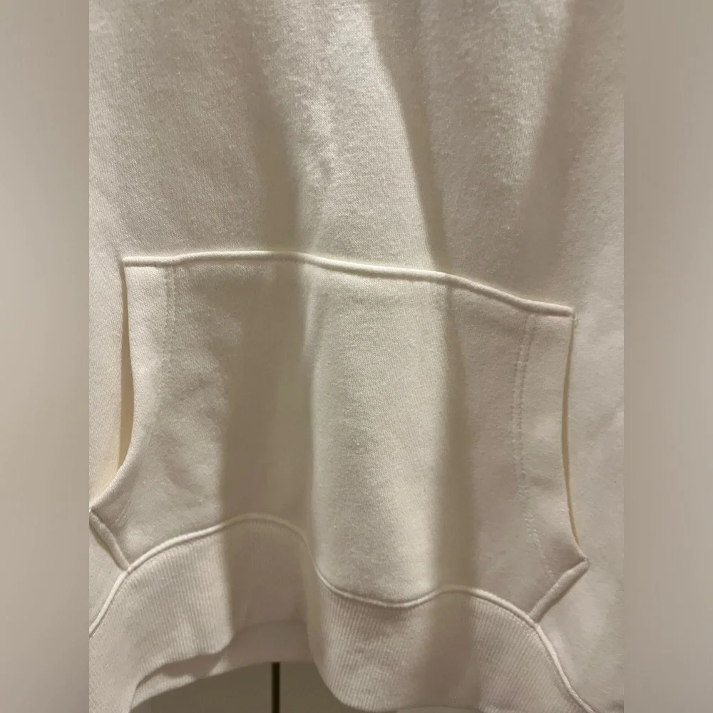 Old Navy Active white hoodie with stripe, NWT
